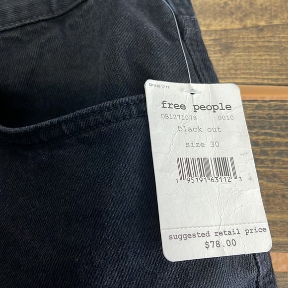 🔥Free People stove pipe jeans black - Picture 9 of 11